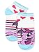 My Little Pony Girls 6 pack Socks (Shoe: 10-4 (Sock: 6-8), Blue Hearts Stripes)