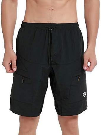 Santic Men's 3D Padded Mountain Bike Shorts Lightweight Cycling MTB Shorts