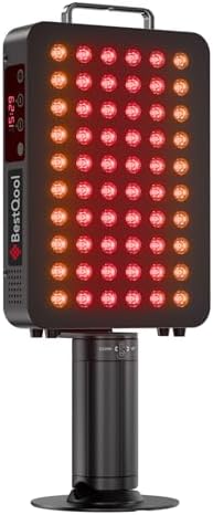 BestQool Red Light Therapy Panel with Stand, FSA-HSA 6 Wavelength...