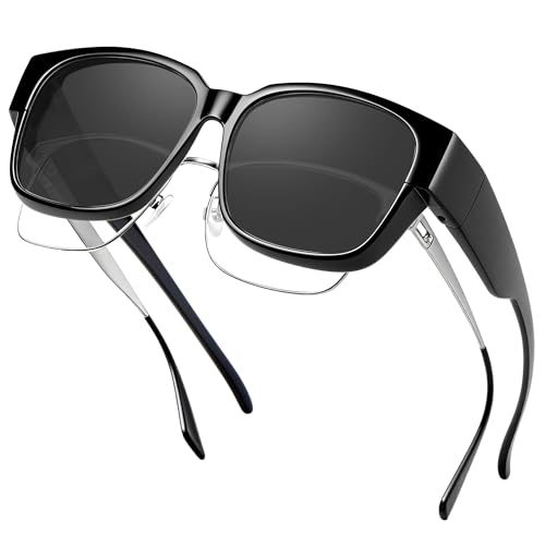 Surlunettes de soleil polarisées pour stopper l'éblouissement par-dessus vos verres de vue