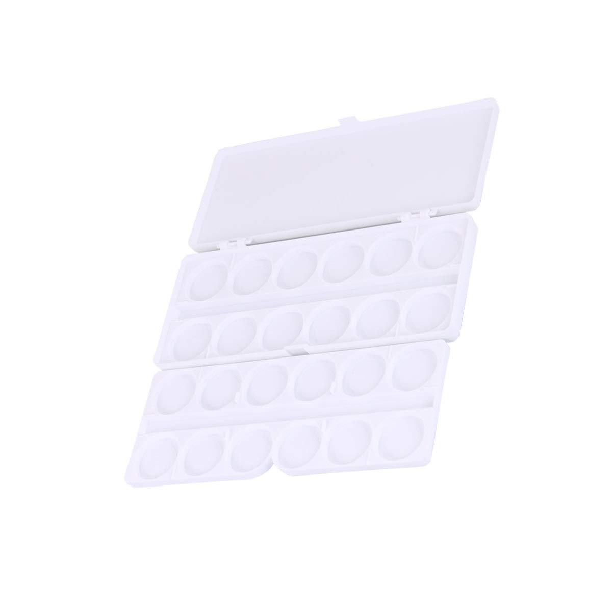 2pcsbox Madam Mixing Case Palettes Artists Organizer Tray, Oil Gouache Watercolor Rectangular Manicure Storage for Nail Manicures, Decoration Painting