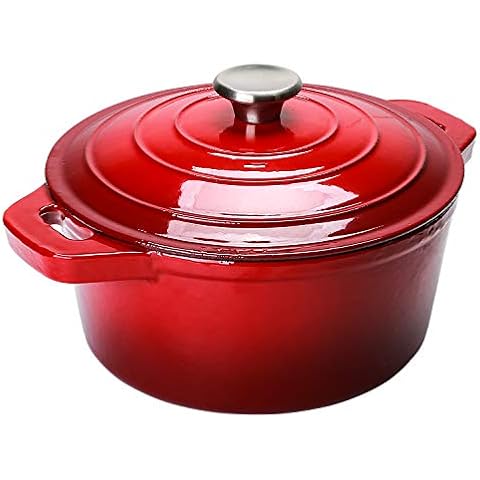 Puricon 5.2 Litre Enameled Cast Iron Casserole Dish Cover