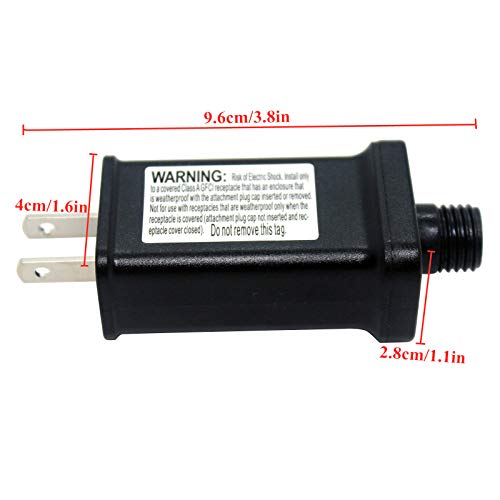 Class 2 Power Unit Led Transformer Raintight Ip44 Us Plug Adapter, Seasonal-Use Led Driver For Led String Light, Holiday Lighting (6V 6W) #TOP4