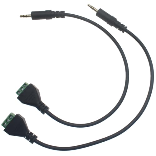 Cable Adaptador RCA 3.5mm 3P Terminal 32.5 cm miniatura 1