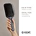 Kent AH6G Airhedz Cushion Paddle Brush - Scalp Massager and Detangler Brush - The Hair Brush for Thick Hair - Scalp Massager and Growth Stimulator - Hair Detangler and Curly Hair Brush