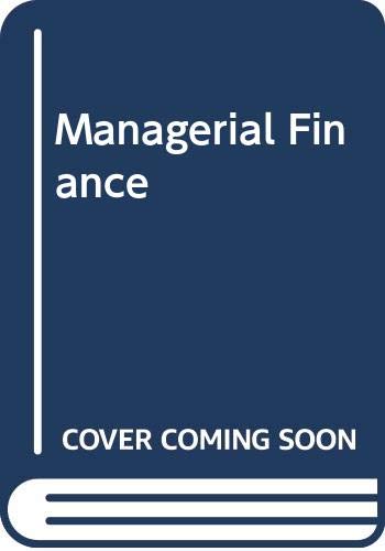 Managerial Finance 0030640423 Book Cover