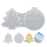 Molde de aretes de Navidad para resina | Pendientes de silicona moldes colgantes | Molde de fundición de resina epoxi | Proyecto de arte de lanzamiento fácil de silicona reutilizable de la cavidad pa