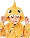 Baby Shark Kids Puddle Suit | Boys & Girls All In One Rain Coat | Yellow Long Sleeve with Cuffs Play Walking Jacket