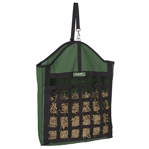 Tough 1 Nylon Hay Tote with Web Front Hunter Green