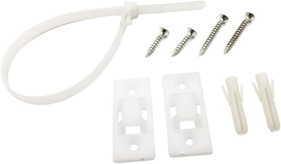 10set Furniture Tip Kit Boy Girl Safety Cabinet Anchor Plastic Buckle for Home Prevent Furniture Toppling for Tv Stands Dressers and Bookcases
