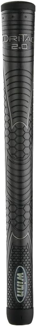 Winn Grips 72DT-JBK Dri-Tac 2.0 series Advance Polymer Technology, 8 Piece Golf Grip Bundle-Oversize (+1/18")