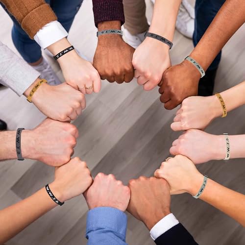 6 Pulseras WWJD Ajustables para Mujeres y Hombres miniatura 5