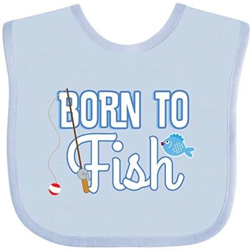 inktastic Born To Fish Go Fishing Baby Bib