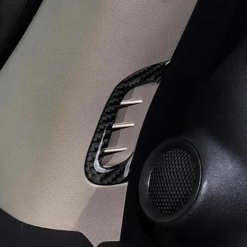 Image of A Pillar Air Vent Decals for 2011-2020 Dodge Durango / 2011-2021 Jeep Grand Cherokee WK2 Accessories Carbon Fiber Interior Stickers