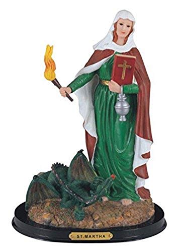 StealStreet Saint Martha Holy Figurine Religious Statue Decor, 12"