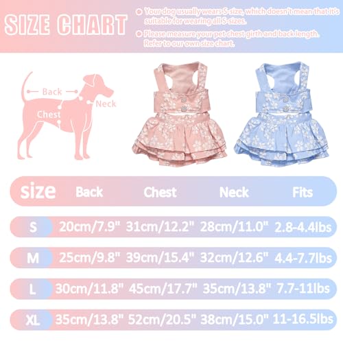 Ropa Jacquard Floral para Perros Pequeños con Sombrero miniatura 5