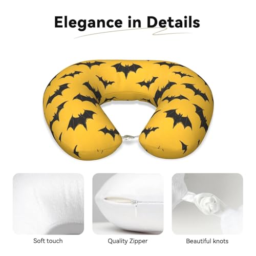 Almohada de Espuma Viscoelástica para Viaje Negra miniatura 3