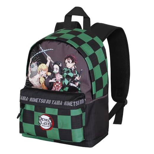 Demon Slayer Akushon-Mochila HS Fan Pequeña, Multicolor, 25 x 35 cm, Capacidad 12 L