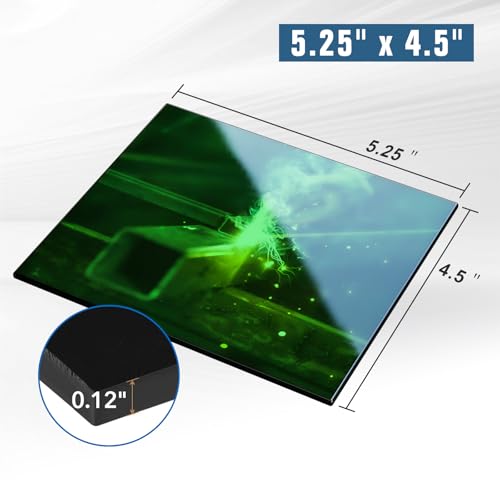 Vidrio para máscara de soldar 4.5" x 5.25" pack 5 piezas miniatura 4