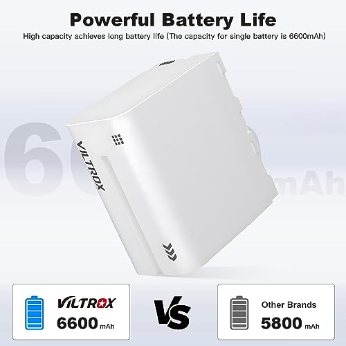 VILTROX 2-Pack NP-F970 Batteria di ricambio