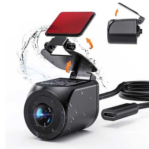 Vantrue Waterproof Adaptable Mounting Rear Camera with Starvis 2 Night Vision Compatible with Vantrue N4 Pro, S1 Pro, E3 Dash Cam for Truck, SUV, Sedan, Pickup, Caravan (RC07)