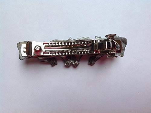 Four horses equestrian barrette in copper finish