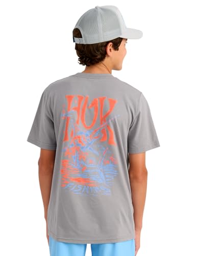 HUK Boys' Short Sleeve Performance Tee, Fishing T-Shirt for Kids
