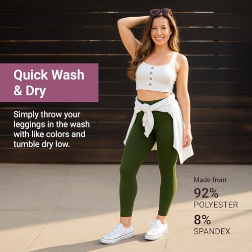 Image of SATINA High Waisted Leggings for Women - Comfortable and Stretchy in Versatile Sizes and Colors