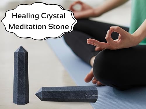 Image of Certified Blue Aventurine Crystal Tower Obelisk Point for Chakra, Healing and Balancing - AAA Grade Original Gemstone Agate for Reiki Meditation Yoga Spiritual (3-4 Inches)