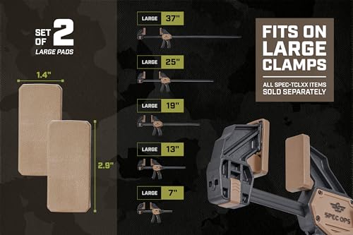 Image of Spec Ops Tools TCL Large Series Large Replacement Clamp Pads, 35% Larger Non-Marring Pads