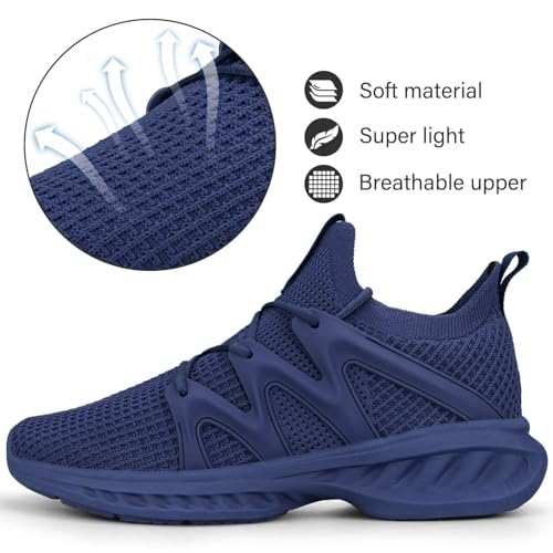 Image of Pujcs Women Shoes Lightweight Tennis Shoes Non Slip Gym Workout Shoes Breathable Mesh Walking Womens Sneakers