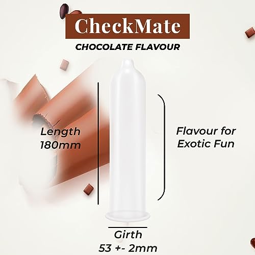 NOTTY BOY Checkmate Ultra Thin Chocolate Flavoured Condoms For Men - 10 Pieces (Pack Of 1) Proper Fit | Convenient To Carry | Extra Sensation And Transparent, Natural Feeling - Image 3