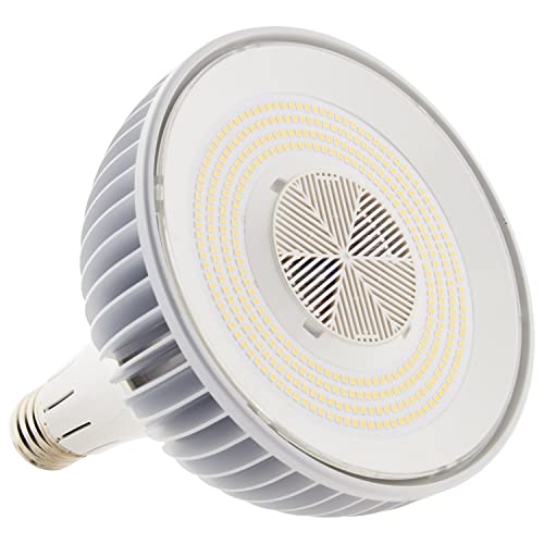 Satco S13155 HB64 LED Hi-Bay Flood Light Bulb, Mogul Extended Base, 152W, 50000 Hour Rating, 25000L, Natural Light