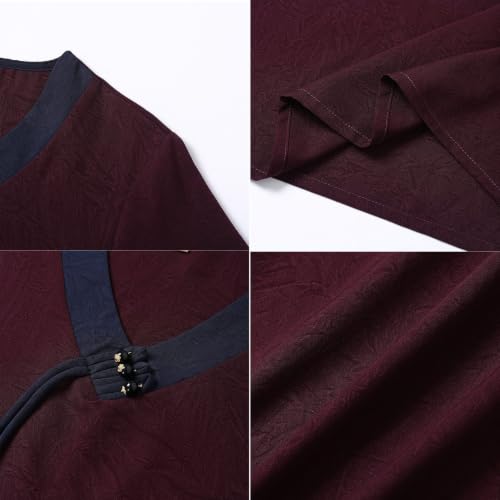 Camisa y pantalones de lino mujer holgado transpirable suave 7