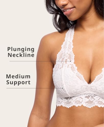 Mia Lace Bralette for Women, Unpadded and Unlined Wireless Bra, Perfect Racerback Everyday Lingerie4