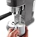 De'Longhi Dedica Arte EC885.M, Traditionelle Siebträgermaschine, Manuelle Kaffeemaschine mit MyLatteArt Dampfstab, Kompakt, 15 cm Breite, Passend für Tassen bis 13 cm, E.S.E. Kompatibel, Metall