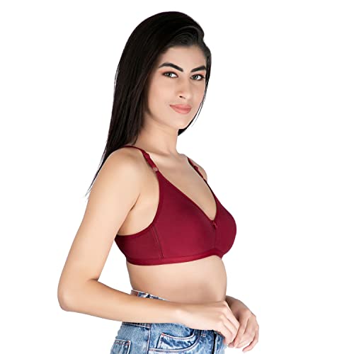 Image of ComfyLegance Women Cotton Non Padded Non Wired Regular Bra (Pack of 02 /03)