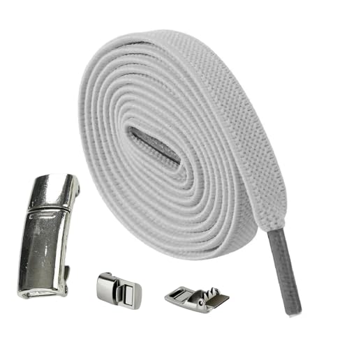 結ばない靴紐 マグネット式 靴ひも 靴紐 マグネットバックル 磁石 シューレース スニーカー 平紐 平ひも キッズ メンズ レディース ユニセックス 結ばない シューレース ゴム 伸びる靴紐 ストレッチ マグネット 磁石 バックル (靴ひもカラー:17.グ