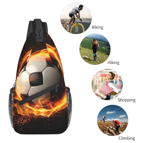Mochila cruzada tipo bolso para hombre y mujer, negra miniatura 6