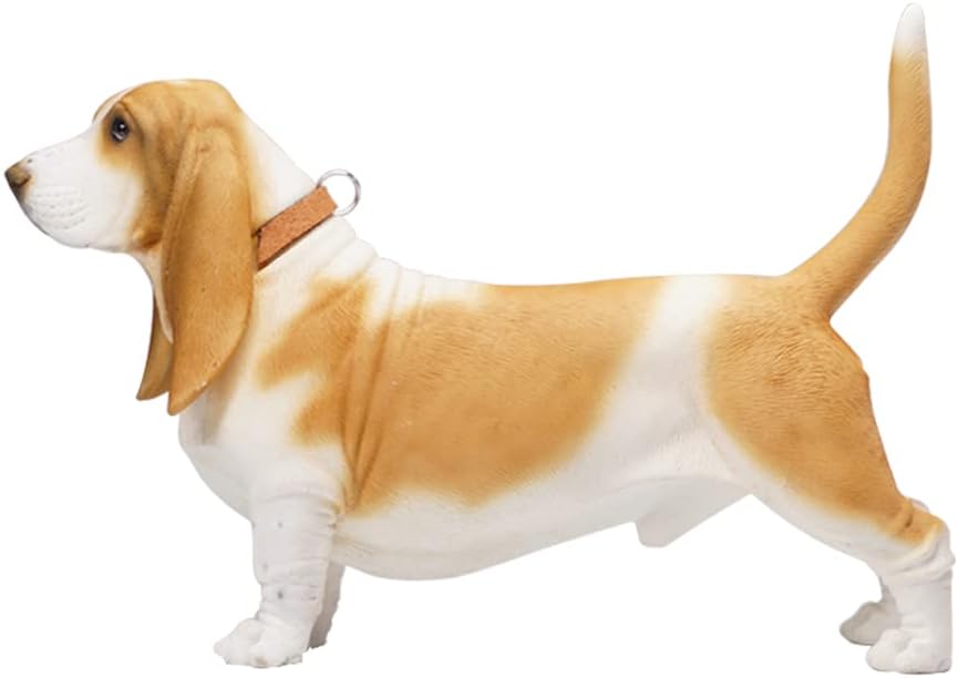 JXK MMOS X Basset Hound Dog Statue, Very Healing with Intricate Textures, Gift for Friends