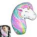 Beinou Car Seat Belt Pillow Kids Unicorn Seatbelt Cover Travel Cushion Shoulder Protector Soft Harness Pad for Toddler Adult Sleeping Head Rest