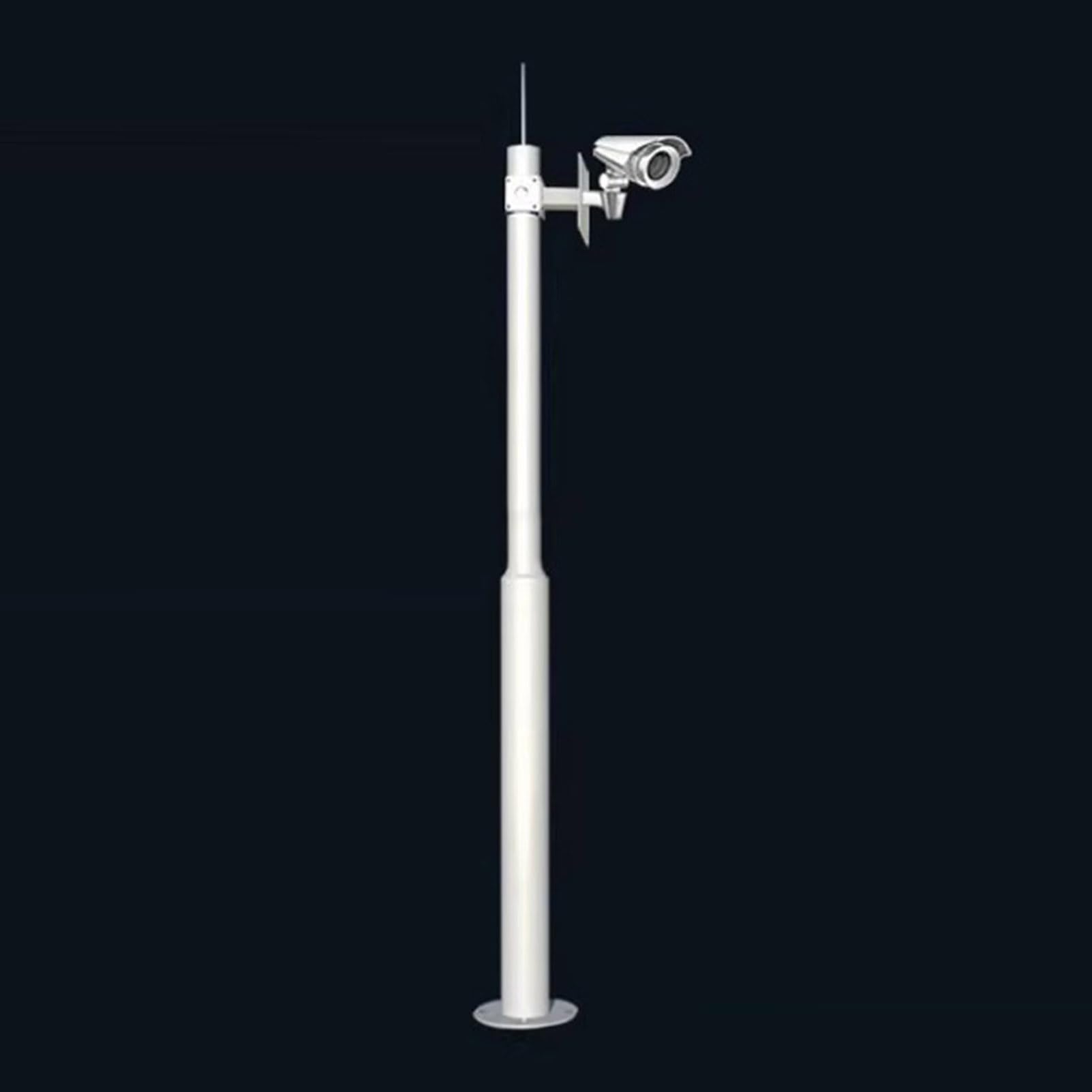 Universal Heavy-Duty Outdoor CCTV Security Camera Mount Bracket Extender Pole,Outdoor Monitor Security Surveillance Cameras Ground Mount Stand, Weatherproof Metal Surveillance Camera Rack Post