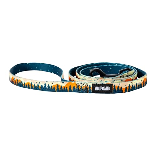 Wolfgang Heavy Duty Dog Leash, Pull-Tested to Over 800 lbs for Walking & Training, Overland Print, Small