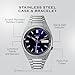 Seiko Men's SNXS77 Seiko 5 Automatic Blue Dial Stainless-Steel Bracelet Watch
