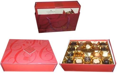 Lyndon Reede Fine Chocolate Collection Belgian Holiday Christmas Assortment Gift 17.6 Ounce Box