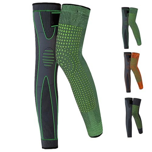 Aicao Knee Protection For Warmth Old Cold Legs, Aicao Knee Warmer, Self-Heating Knee Pads For Men And Women, Breathable Acupressure Support for Joint Pain Relief, Natural Herbal Warmth (Green, M)