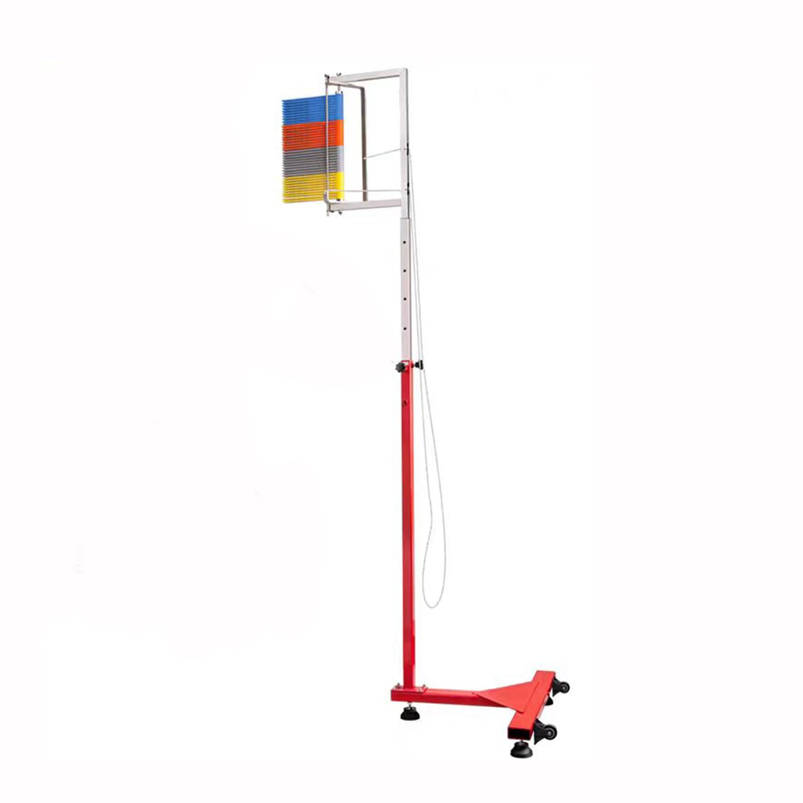 YXZQLOZ Adjustable vertical jump trainer with rollers training in gyms, schools, and homes; features instant reset via a pull cord. (1.7)