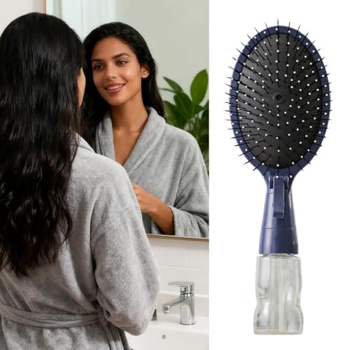 Cepillo para desenredar el cabello de 9 pulgadas con depósito de agua y niebla 4