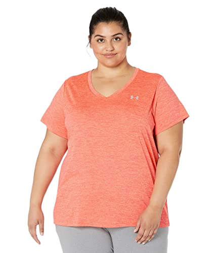 Image of Under Armour Plus Size Tech Solid Short Sleeve V-Neck