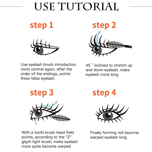 MAYEON Eyelash Mascara Waterproof & Long Lasting, 4D silk Fiber Lash Mascara Volume and Length Eye Makeup Sparkling Diamond Mascara - Image 7